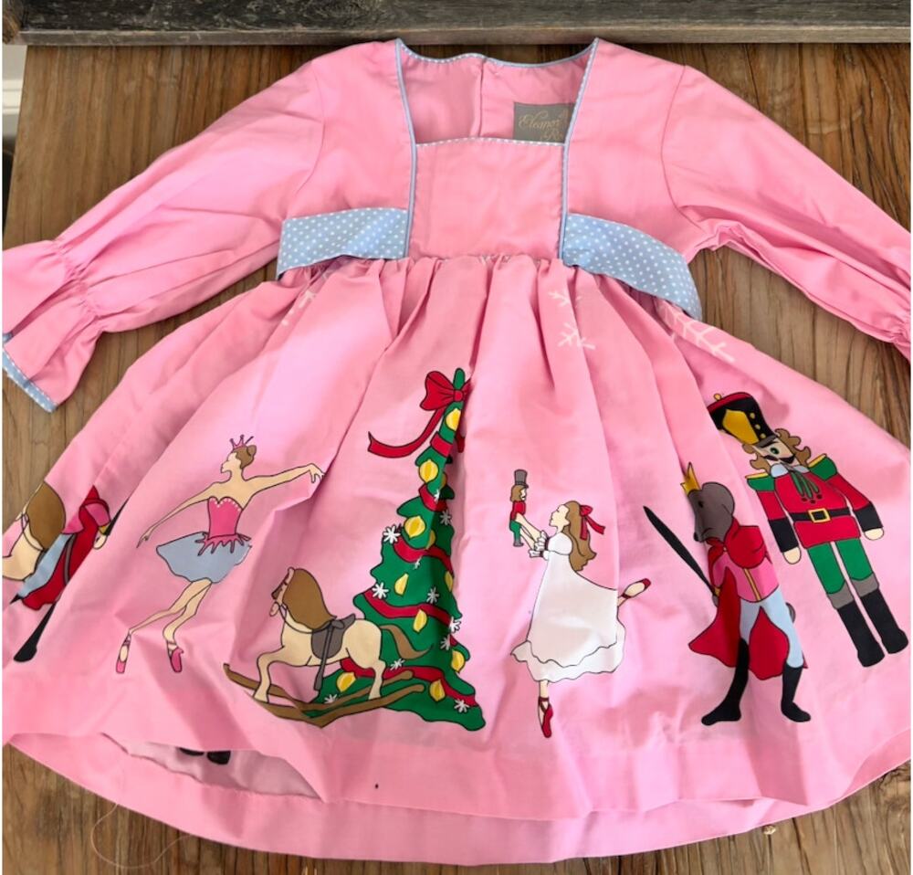 Eleanor Rose Girls Size 2 Pink Nutcracker Christmas Dress Ballet Holiday